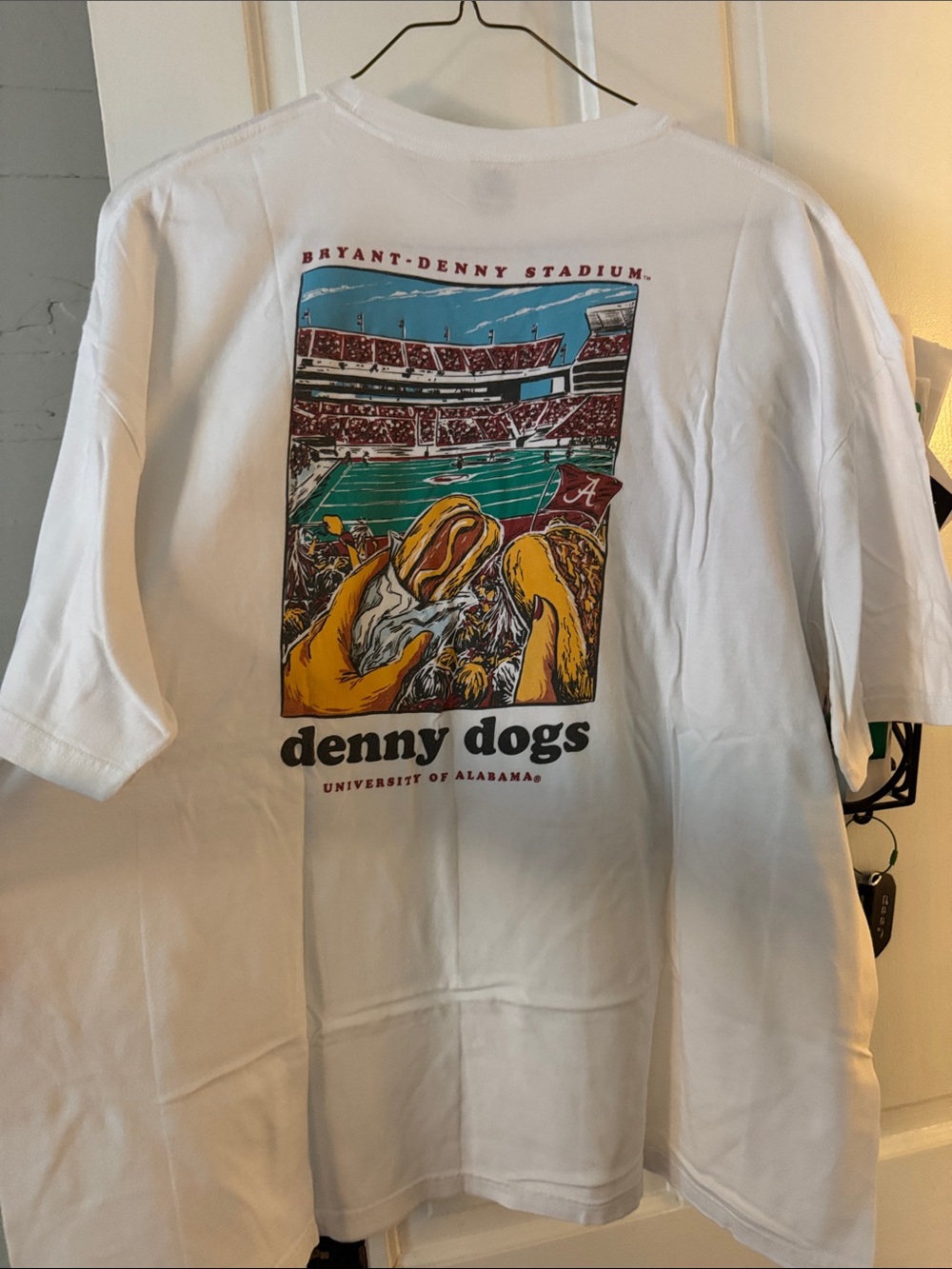 University of Alabama Denny Dogs Graphic Tee - White